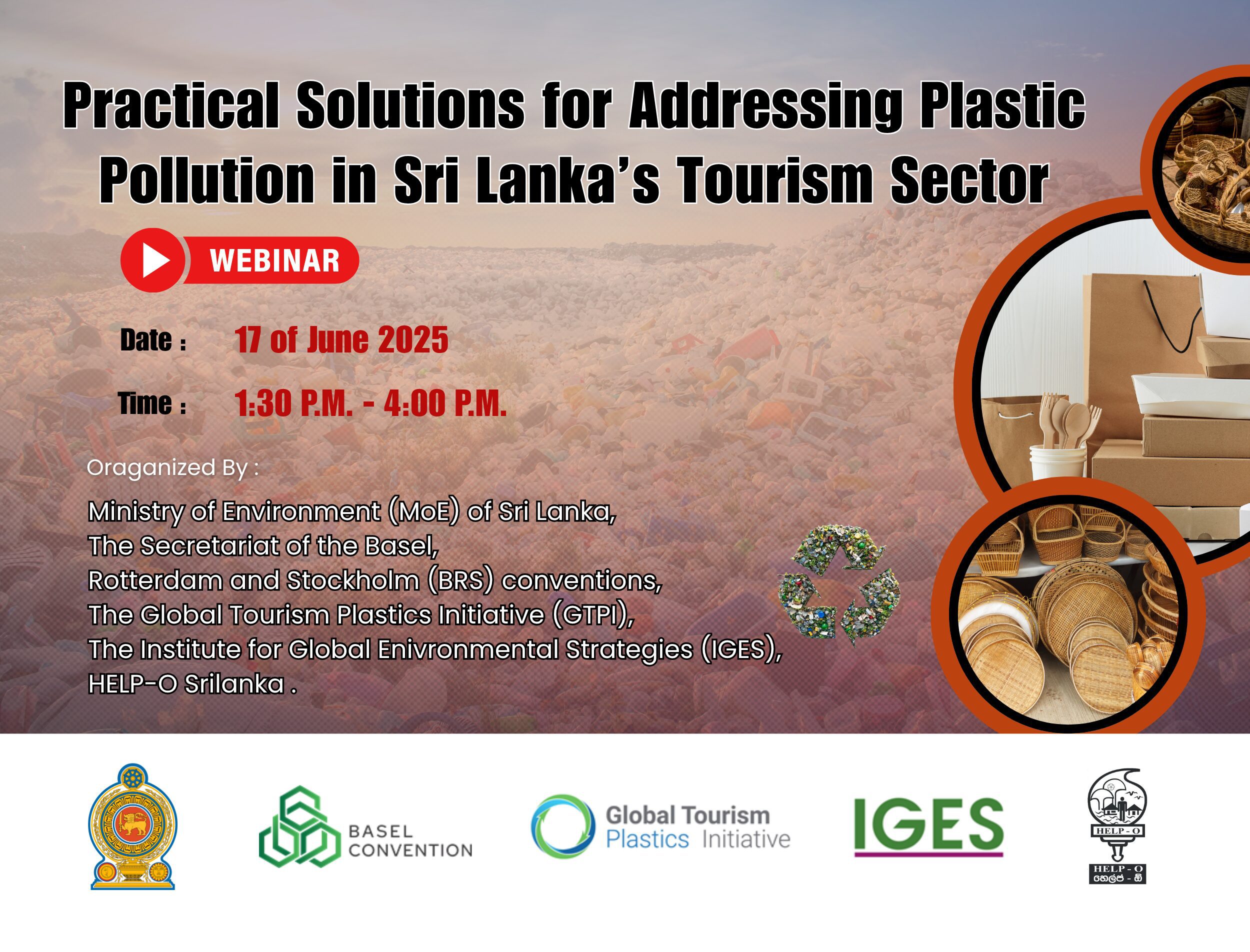 Webinar on Practical Solutions for Addressing Plastic Pollution in Sri Lanka’s Tourism Sector